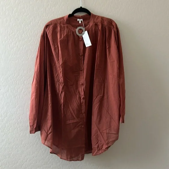 Skin Worldwide Brea caftan color sea breeze oversized swim cover up size 5 xxl - Picture 2 of 6